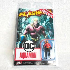 3/$40 Sealed Flashpoint Aquaman 3 of 5 DC Comic Book & Figure by McFarlane!!